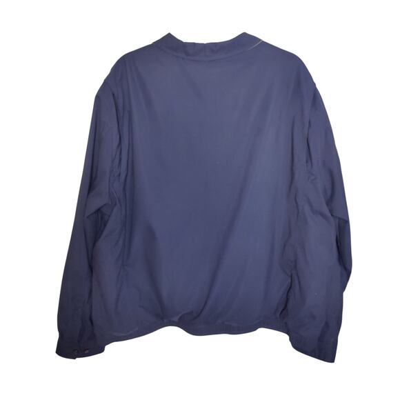 Polo Ralph Lauren Men's Sz XLT Navy Blue Bi-Swing Full Zip Windbreaker Jacket - Picture 7 of 7